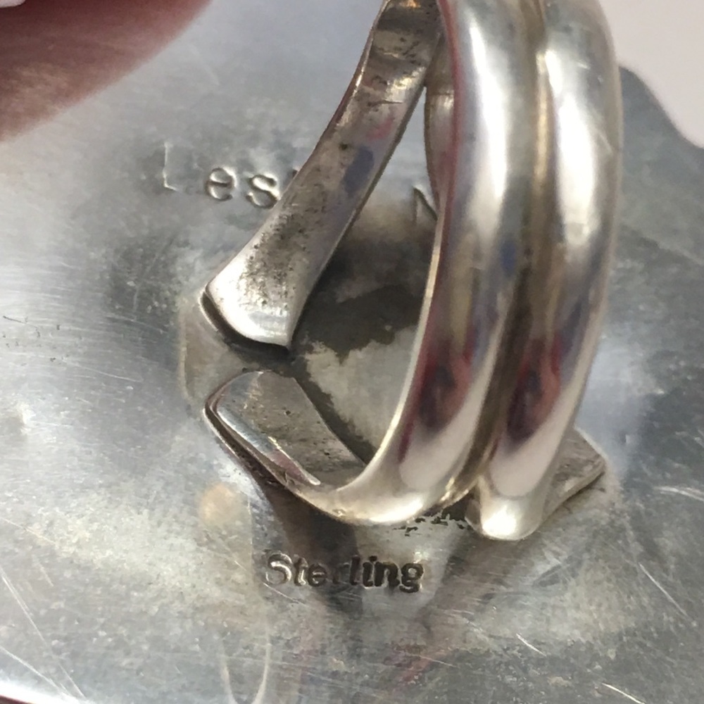 SOLD‼️ Leslie Nez Navajo Sterling Large Ring - Picture 6 of 7